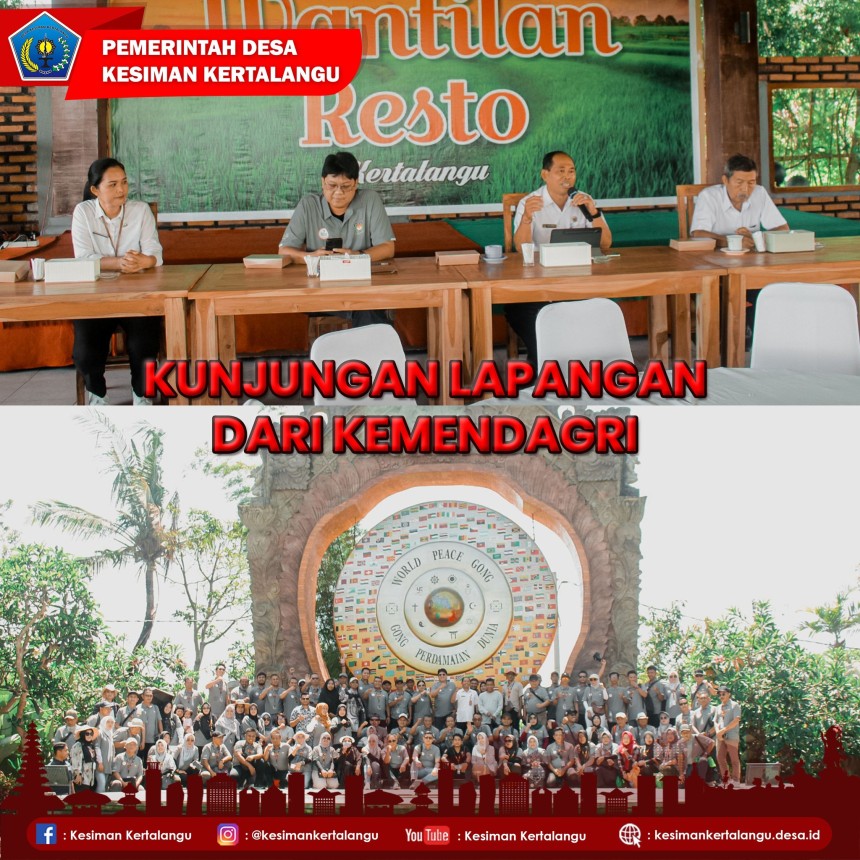 KUNJUNGAN LAPANGAN DARI KEMENDAGRI