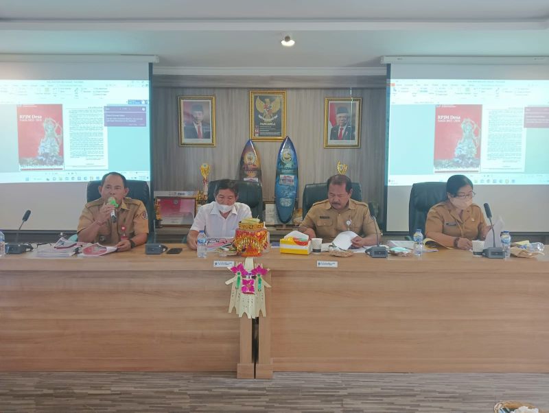 Musyawarah Desa Penetapan Rancangan Pembangunan Jangka Menengah (RPJM) Desa Kesiman Kertalangu Tahun 2022 - 2028