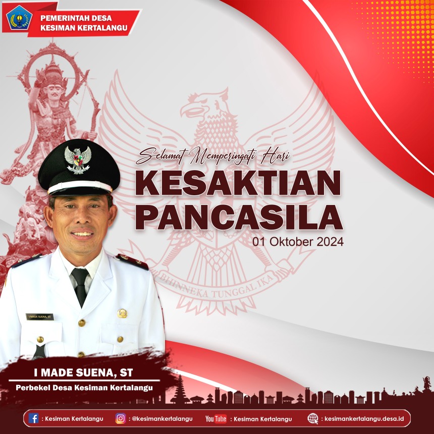 Selamat Memperingati Hari Kesaktian Pancasila